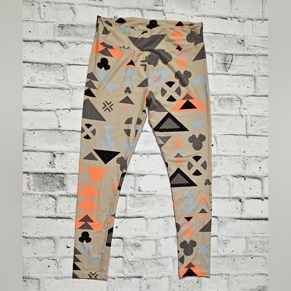 LULAROE Disney Leggings. Mickey Graphic Polka dots.